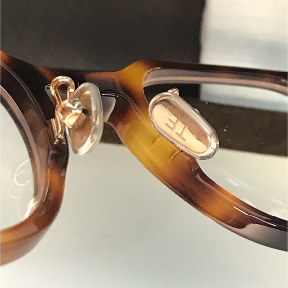 New Authentic Tom Ford FT5783-D-B 053 47 Shiny Classical Havana/T Logo Eyeglass - Picture 9 of 14